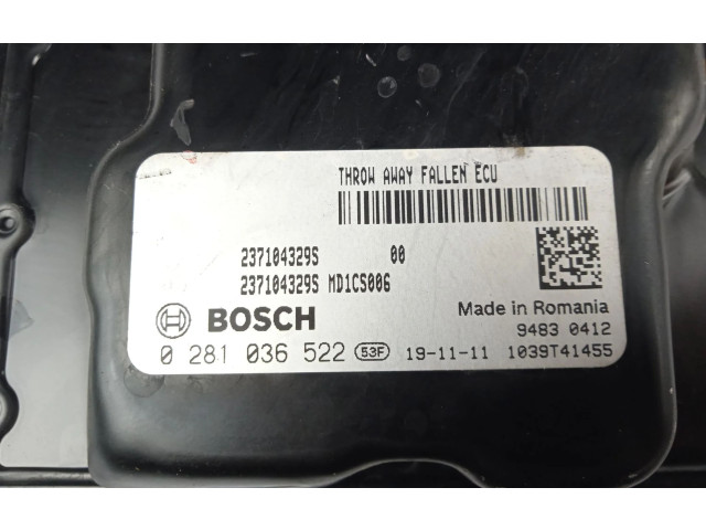 Блок управления двигателя 0281036522 Renault Clio V