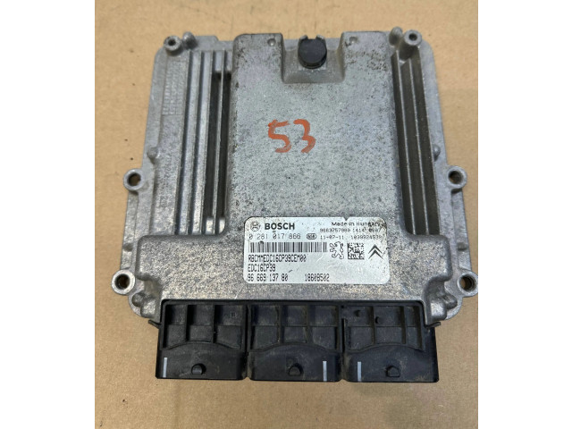 Блок управления двигателя 9666913780, 9663257980   Citroen C-Crosser
