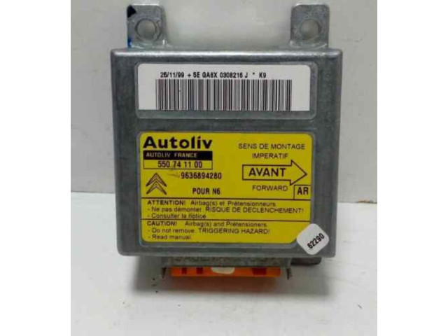 Блок подушек безопасности 9636894280 Citroen Berlingo