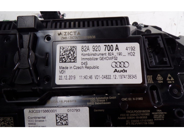 Панель приборов 82A920700A, 82A920700A Audi A1