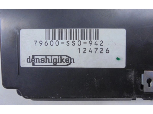 Блок управления климат-контролем 79600-SS0-942, 79600-SS0-942   Honda Prelude