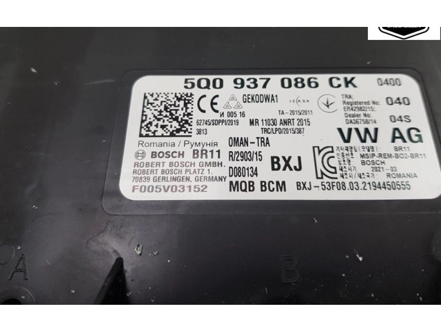 Блок управления 5Q0937086CK, 5Q0937086CK Skoda Kodiaq