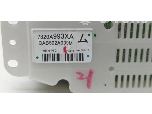 Блок управления климат-контролем 7820A993XA Mitsubishi Outlander