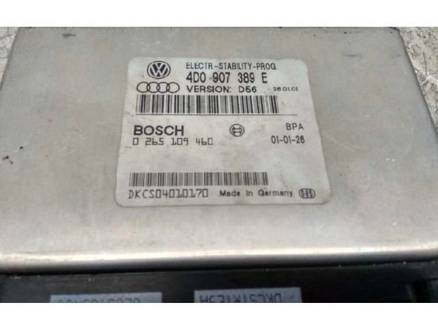 Блок управления АБС 4D0907389E   Audi A8 S8 D2 4D
