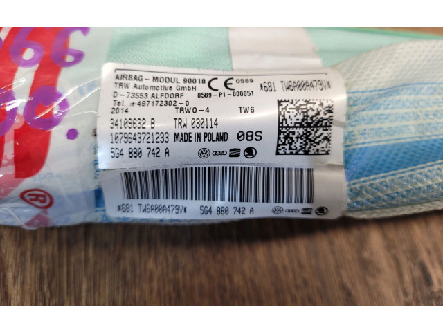 Боковая подушка безопасности 5G4880742A   Volkswagen Golf VII
