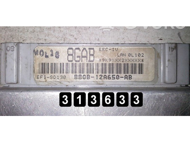 Блок управления двигателя 85GB12A297AB, 043523   Ford Sierra