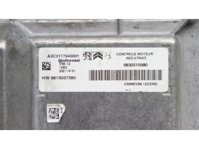 Блок управления двигателя 9815037580   Peugeot 2008 I