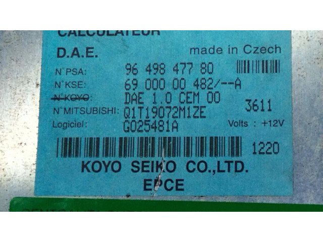 Řídící jednotka 9649847780 Citroen C3 Pluriel 2003