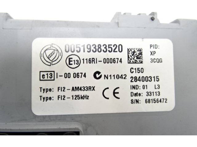 Pojistková skříňka 00519383520, 28400315 Fiat Doblo 2014