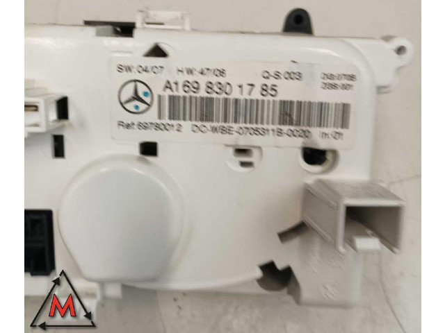 Блок управления климат-контролем A1698301785, 69780012 Mercedes-Benz A W169