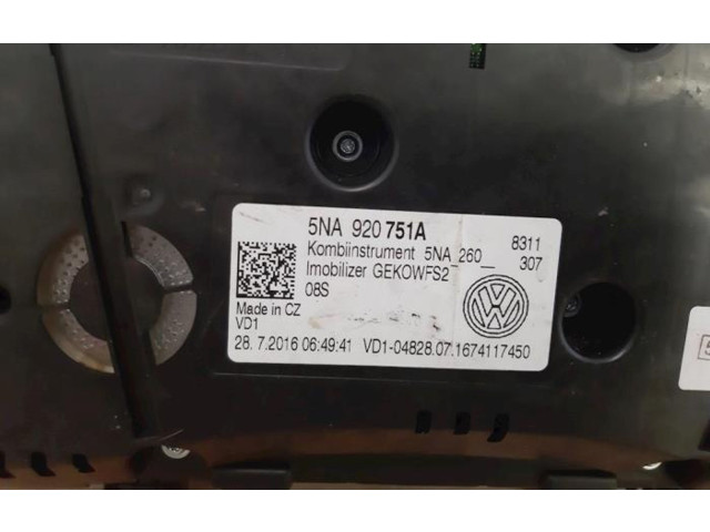 Přístrojová deska Volkswagen Tiguan 2016 5NA920751A