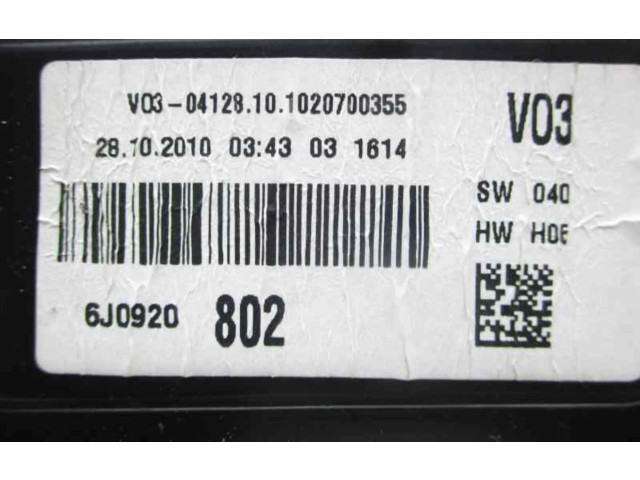 Přístrojová deska  Seat Ibiza IV (6J,6P) 2010 6J0920802  