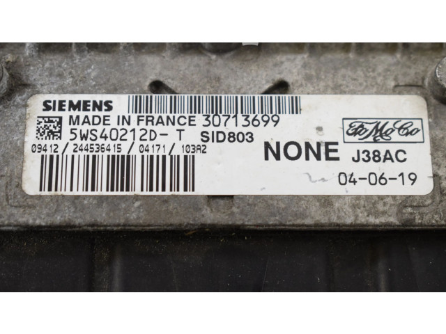 Блок управления двигателя 30713699, 5WS40212D Volvo S40