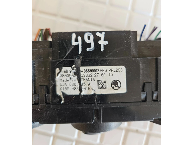 Блок управления климат-контролем 5JA820045A   Skoda Rapid (NH)