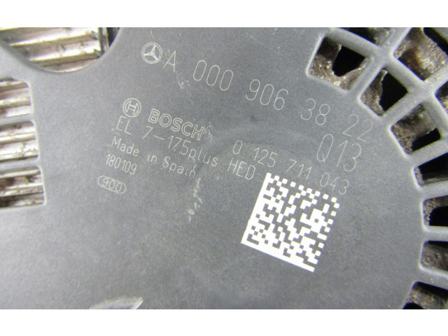 Генератор A0009063822   Mercedes-Benz A W176 1.5     