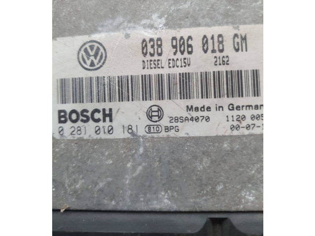 Блок управления двигателя 038906018GM, 28SA4070 Skoda Octavia Mk1 (1U)