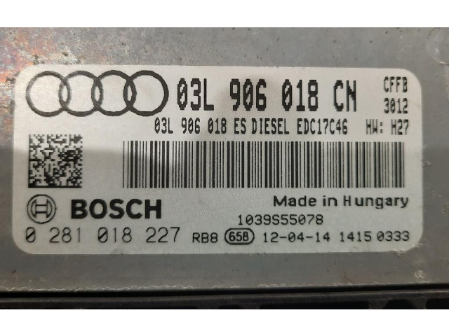 Блок управления впрыском 03L906018CN, 03L906018CN   Audi Q3 8U