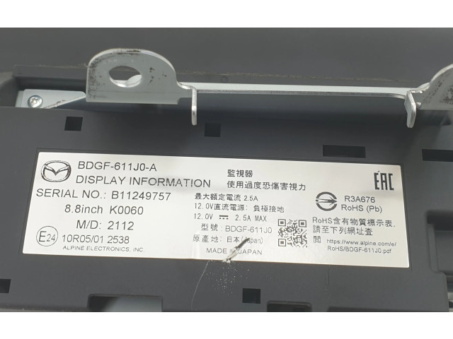 Дисплей BDGF611J0A, BDGF611J0A Mazda 3