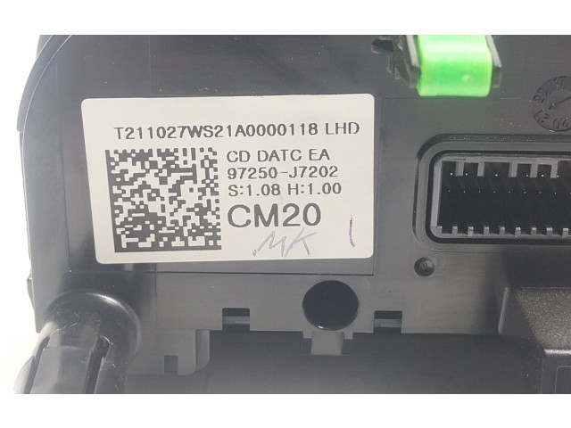 Блок управления климат-контролем 97250J7202WK, 97250J7202   KIA Xceed