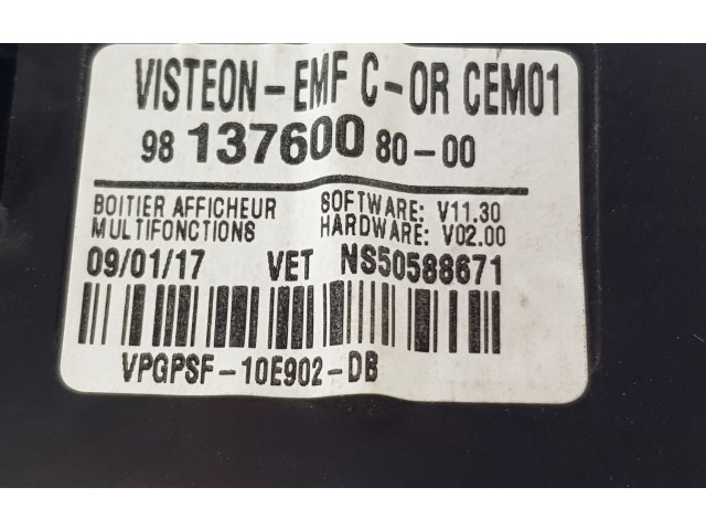 Дисплей    9813760080, 9813760080   Citroen C4 III e-C4