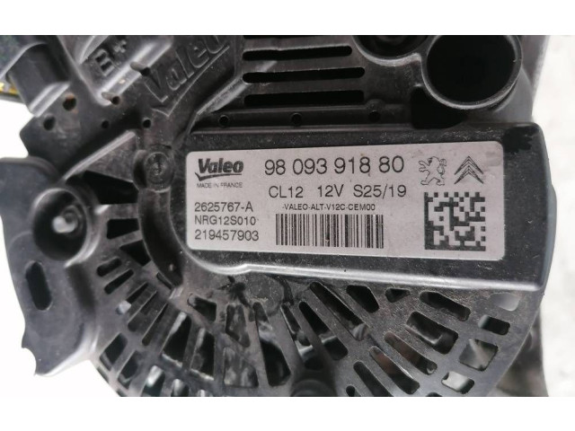 Генератор 9809391880   Peugeot 2008 I      