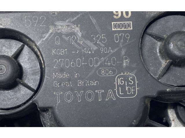 Turbodmychadlo Генератор 270600D140B, 0124325079 Toyota Corolla E120 E130
