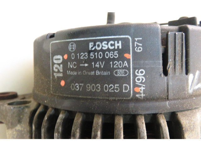 Генератор 038903025D, 0123510065   Audi A3 S3 8L      