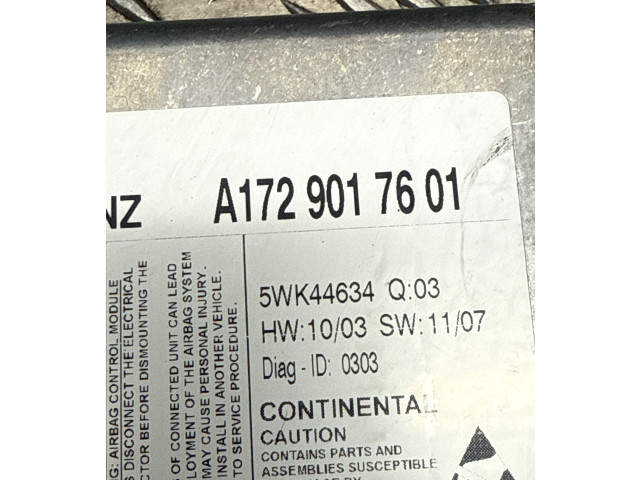 Блок подушек безопасности A1729017601, 5WK44634   Mercedes-Benz SLK R172