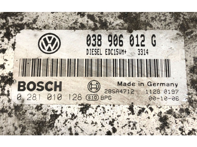 Блок управления двигателем Блок управления 038906012G Skoda Octavia Mk1 (1U)