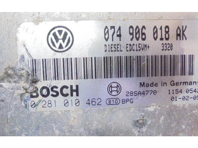 Блок управления двигателем Блок управления 074906018AK, 074906018AK   Volkswagen Transporter - Caravelle T4