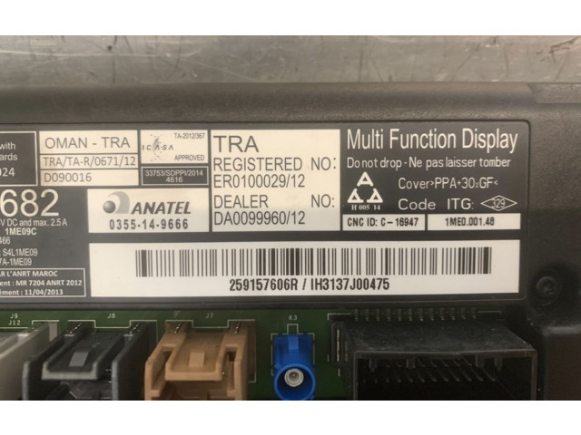 Дисплей 259157606R, 259157606R Renault Clio III