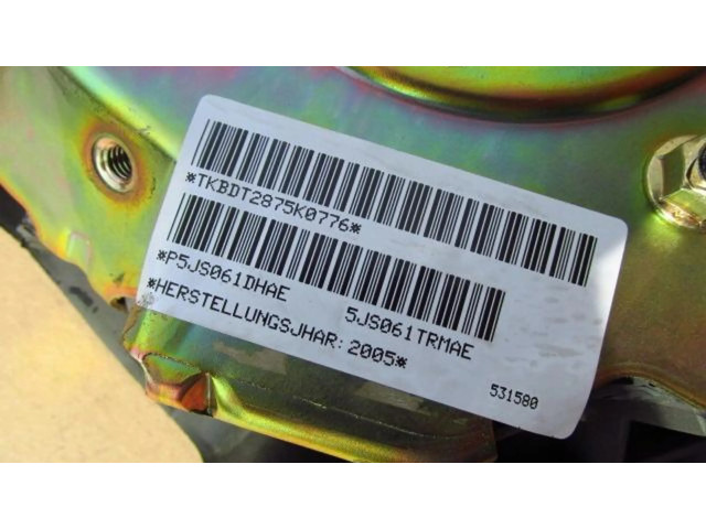 Подушка безопасности водителя Jeep Cherokee III KJ