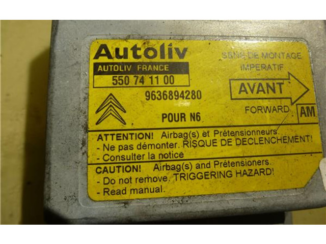 Блок подушек безопасности 550741100, 9636894280 Citroen Xsara