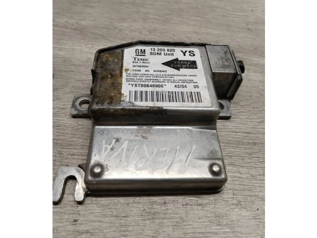 Блок подушек безопасности 327963935, YST0064690E   Opel Meriva A
