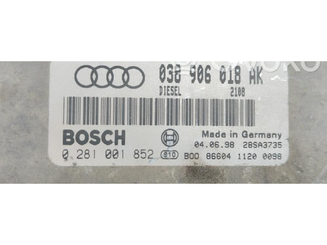Блок управления двигателя 038906018AK   Audi A3 S3 8L