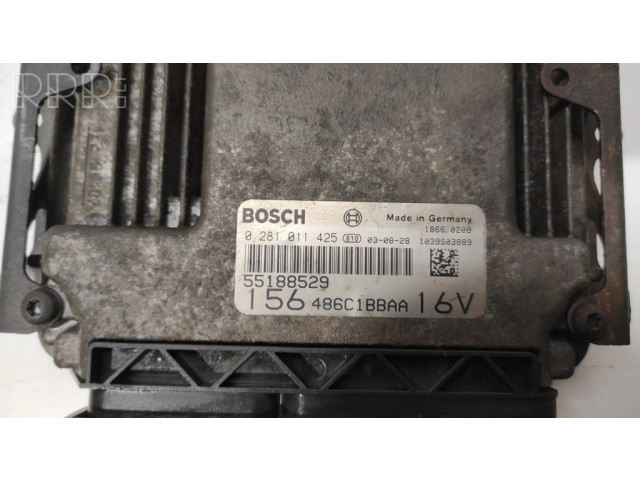 Řídící jednotka 0281011425, 55188529 Alfa Romeo 156 2003