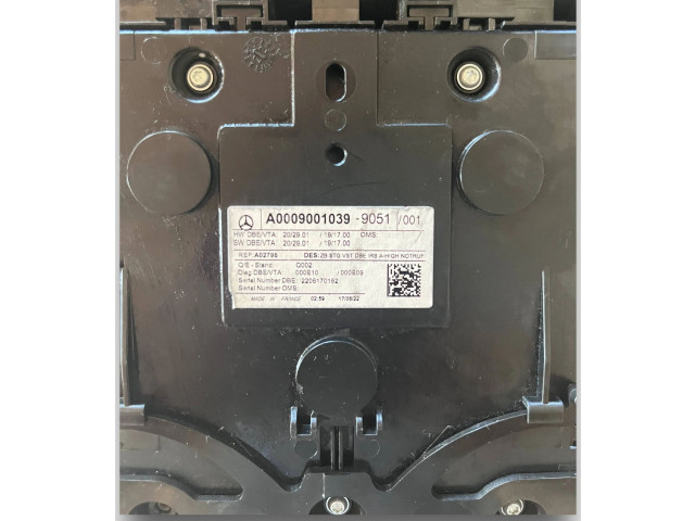 Блок комфорта NR90, A0009001039   Mercedes-Benz GLB x247   