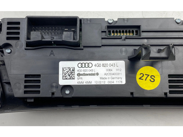 Блок управления климат-контролем 4G0820043L, A2C53400311   Audi A7 S7 4G