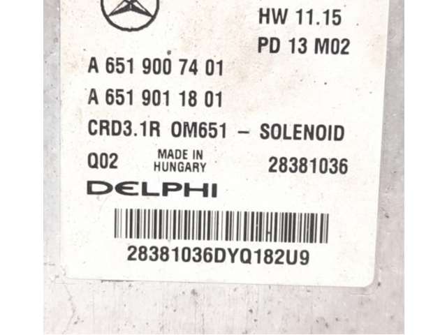 Řídící jednotka 6519007401, A6519007401 Mercedes-Benz GLK (X204) 2011