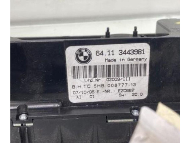 Блок управления климат-контролем 64113446797   BMW X3 E83