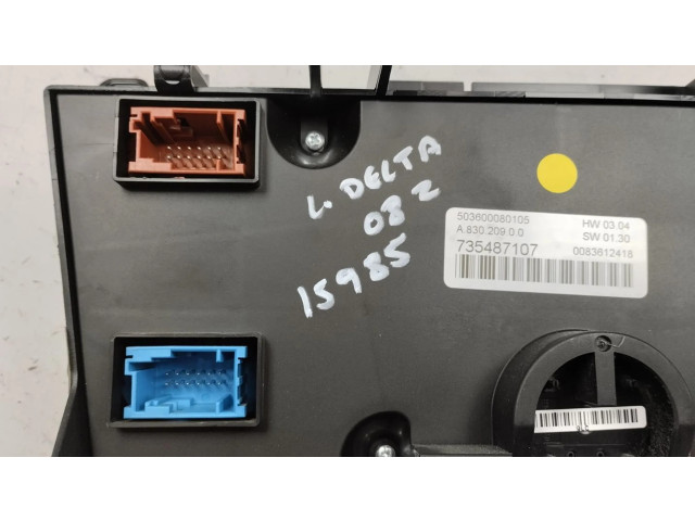 Блок управления климат-контролем 735487107, 2008 Lancia Delta