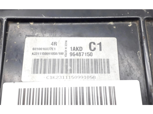 Блок управления двигателем Блок управления 96487150   Chevrolet Rezzo