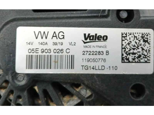 Генератор 05E903026C, 140A Audi A1