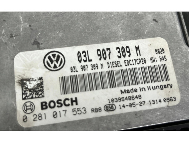Řídící jednotka 03L907309M Volkswagen Multivan T5 2009