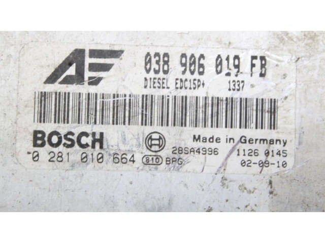 Řídící jednotka 038906019FB, 038906019FB Seat Alhambra (Mk1) 2002