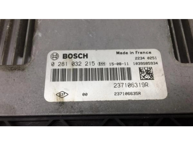 Блок управления двигателя 0281032215 Dacia Dokker