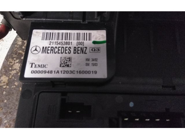 Pojistková skříňka 2115453801, 2115453801 Mercedes-Benz E AMG W211
