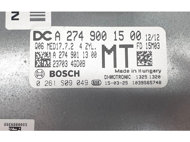 Блок управления двигателем Блок управления A2749001500   Infiniti Q50