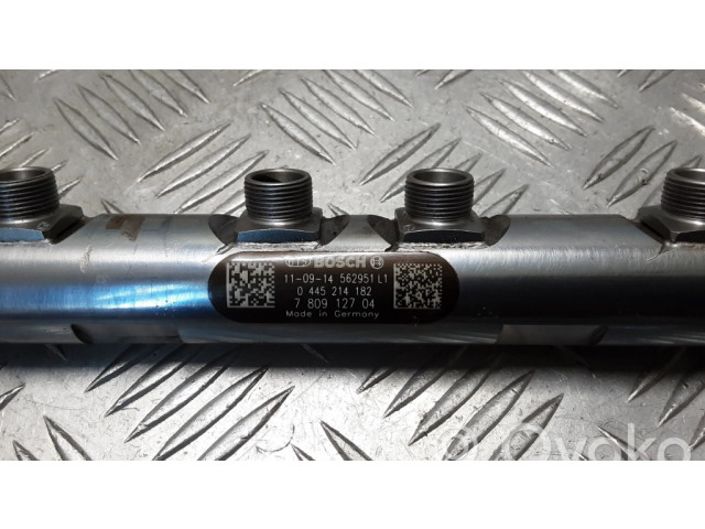 Vstřikovací lišta 0445214182, 7809127 BMW 1 F20 F21 pro naftový motor 2.0 N47D20C I4