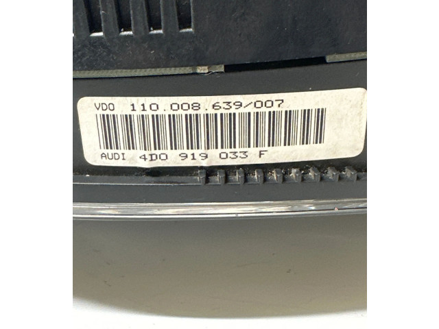 Панель приборов 4D0919033F, 110008639007 Audi A8 S8 D2 4D